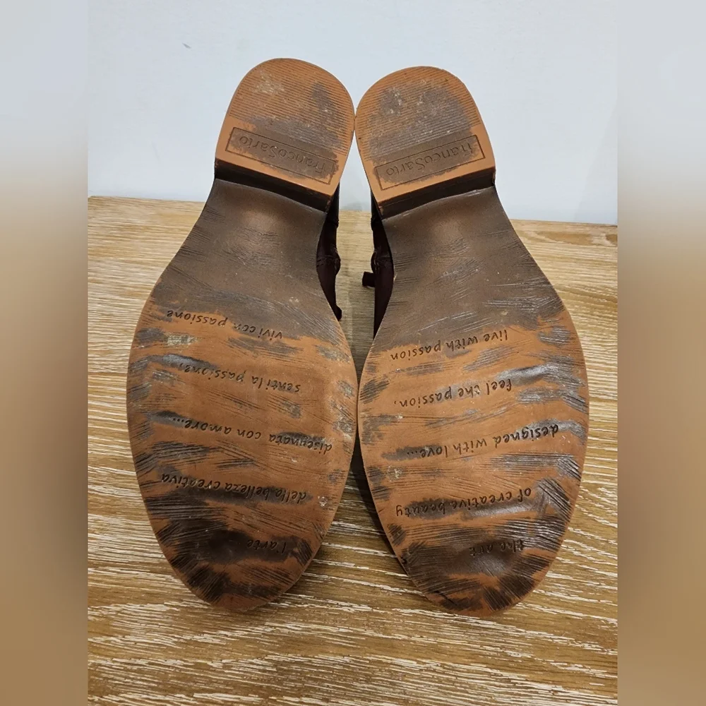 Franco Sarto Brown Ankle Boots - Picture 11 of 11